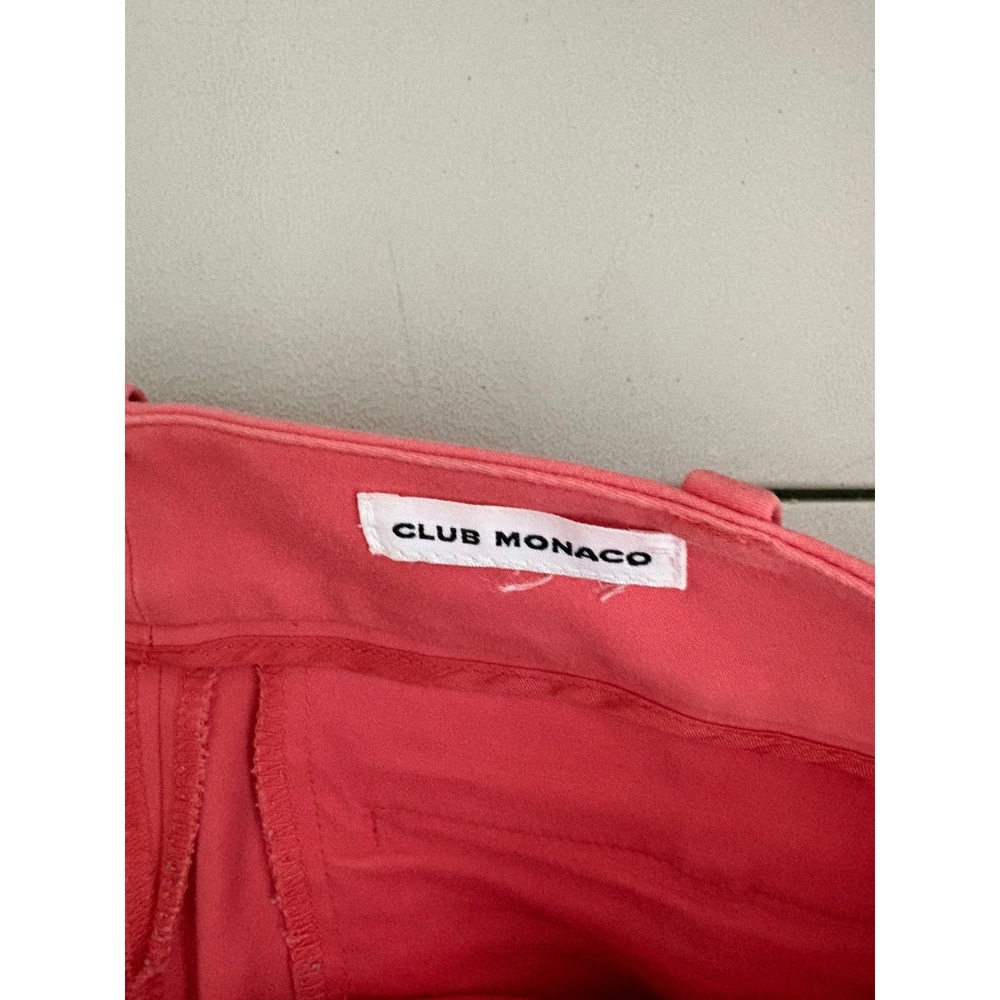 Club Monaco Womens Coral Pink Straight Leg Dress Pants Trousers Sz 6 Career Work - Picture 3 of 12